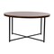 Merrick Lane Fairdale Coffee Table with Round Cross Brace Frame